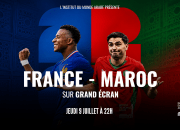 Visuel rencontre France-Maroc 1/4 de finale de la coupe du monde à l'IMA