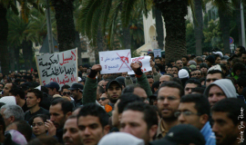 Scène de la révolution tunisienne, 21 janvier 2011. © Wassim Ben Rhouma