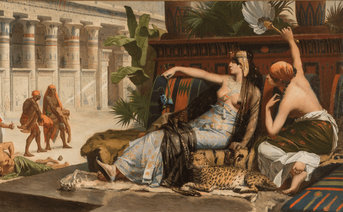 Alexandre Cabanel, Cléopâtre essayant des poisons sur des condamnés à mort, 1883 