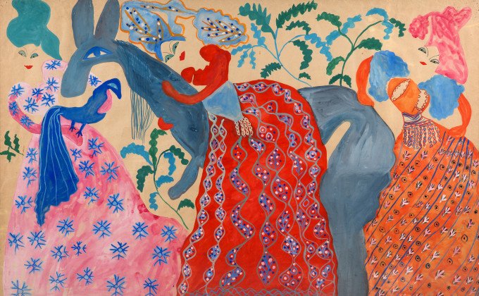 BAYA, L'Âne bleu, ca 1950