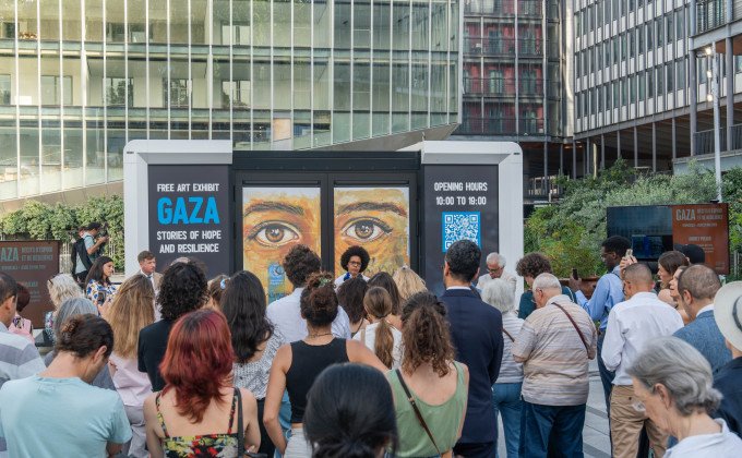 Vernissage de l’exposition Gaza, histoire d’espoir, le 20/05/2026, Parvis de l’IMA  12