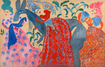 BAYA, L'Âne bleu, ca 1950. Coll. Kamel Lazaar Foundation