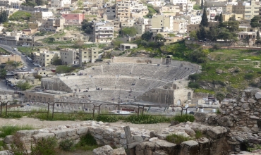 Amman, Jordanie : le théâtre romain de la ville basse.