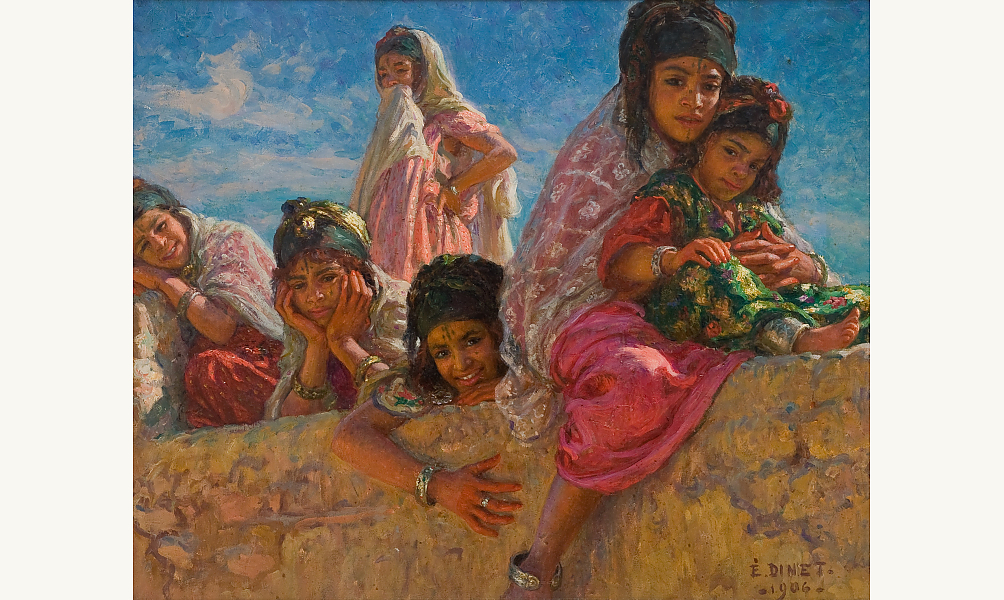 Etienne Dinet, Sur une terrasse, un jour de fête à Bou-Saâda, 1906