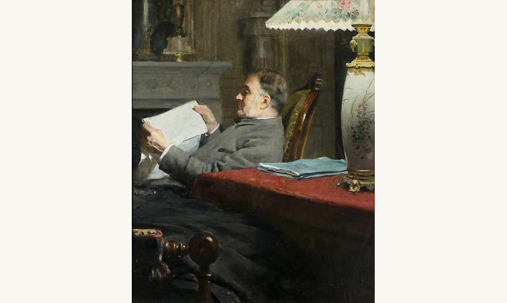 إيتيان دينيه، صورة فيليب ليون دينيه، والد الفنان، 1889، أورليان، متحف الفنون الجميلة.