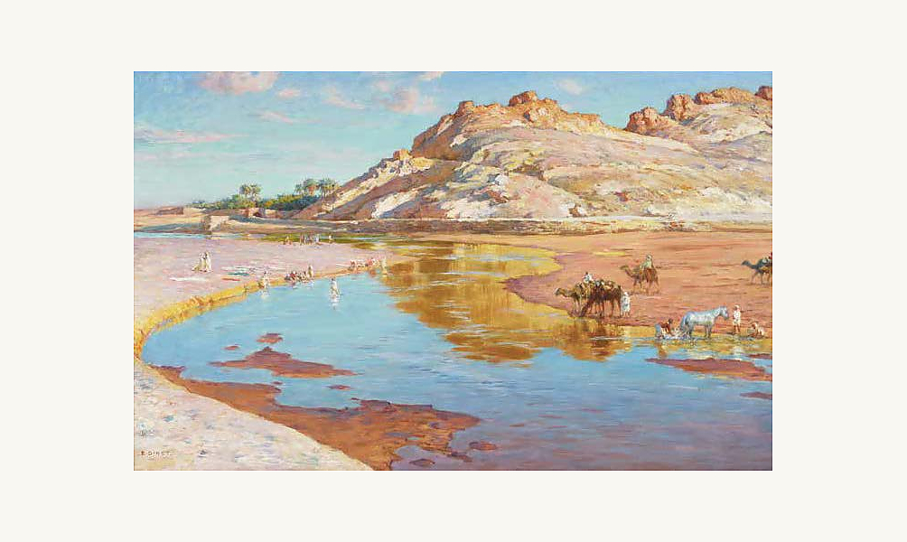 إيتيان دينيه، فيضان نهر المزي، 1890.