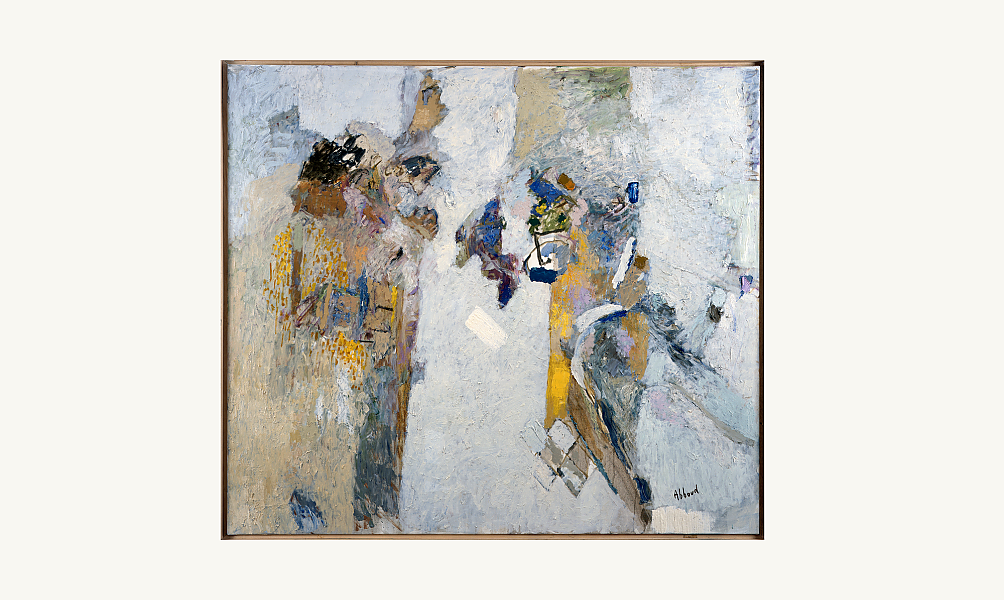 Shafic Abboud, L’Aube, 2003. Huile sur toile, 105 x 120 cm. © Donation Lemand - IMA