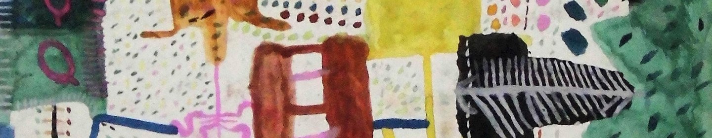Gouache réalisé par un patient de l'hôpital de Blida-Joinville