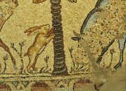 Détail d'une mosaïque byzantine, site de Jabaliya