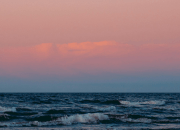 Coucher de soleil sur la mer
