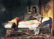 Jean André Rixens, “La Mort de Cléopâtre”, huile sur toile, 1874.