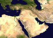 Image satellite du Proche-Orient, décembre 2019