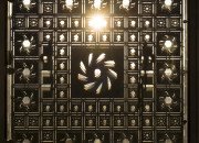 Moucharabieh de la façade Sud du bâtiment de l'IMA