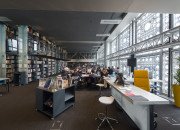 Salle de lecture de la bilbiothèque de l'IMA